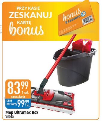 E.Leclerc Mop z wiadrem vileda ultramax oferta