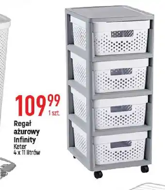 E.Leclerc Regał infinity 4 x 10 l biały keter oferta