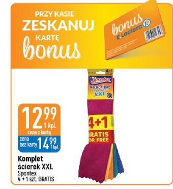 E.Leclerc Ściereczki z mikrofibry spontex oferta