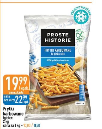 E.Leclerc Frytki do piekarnika karbowane iglotex proste historie oferta