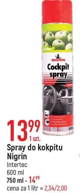 E.Leclerc Spray do kokpitu green apple nigrin oferta
