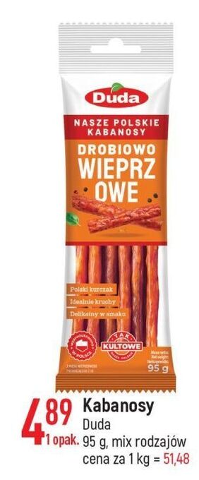 E.Leclerc Kabanosy drobiowo-wieprzowe silesia duda oferta