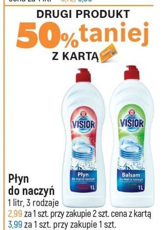 E.Leclerc Płyn do mycia naczyń czerwone owoce wiodąca marka visior oferta