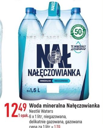 E.Leclerc Woda gazowana nałęczowianka oferta