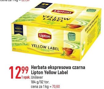 E.Leclerc Herbata lipton yellow label tea oferta