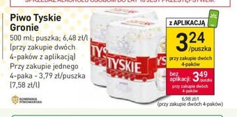 Stokrotka Kompania Piwowarska Piwo Tyskie Gronie 500ml oferta