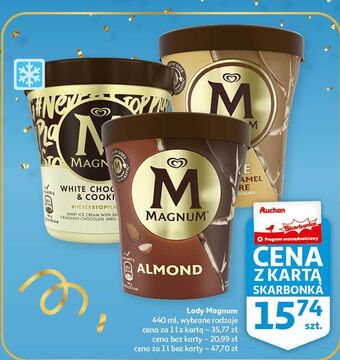 Auchan Lód gold caramel billionaire algida magnum double oferta