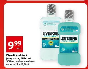 Auchan Płyn do płukania ust łagodny smak listerine cool mint oferta