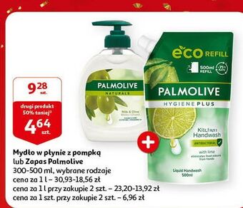Auchan Mydło w płynie kitchen - zapas palmolive hygiene plus oferta