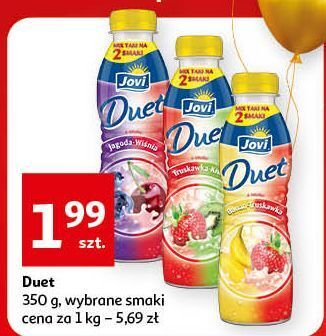 Auchan Jogurt banan-truskawka jovi duet oferta