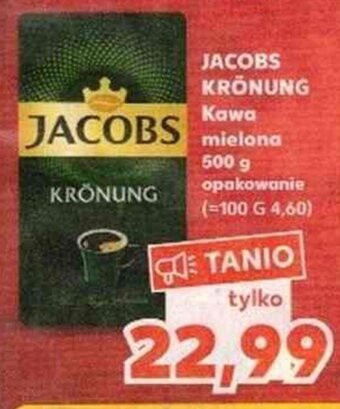 Kaufland Jacobs Kronung Kawa mielona 500g oferta
