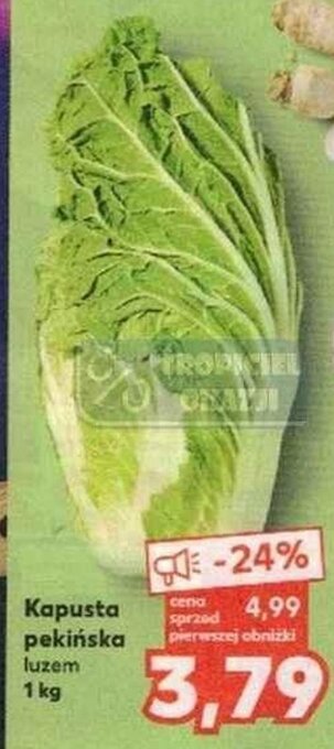 Kaufland Kapusta pekińska luzem 1kg oferta