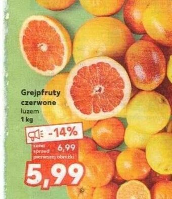 Kaufland Grejpfruty czerwone luzem 1kg oferta