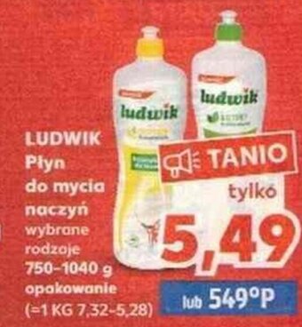 Kaufland Ludwik Płyn do mycia naczyń 750-1040g oferta
