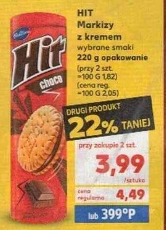 Kaufland HIT Markizy z kremem 220g oferta