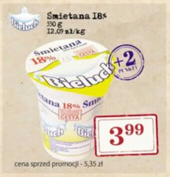 Społem Bieluch Śmietana 18% 330 g oferta