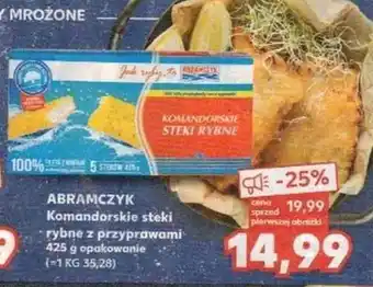 Kaufland Abramczyk komandorskie steki rybne z przyprawami 425g oferta