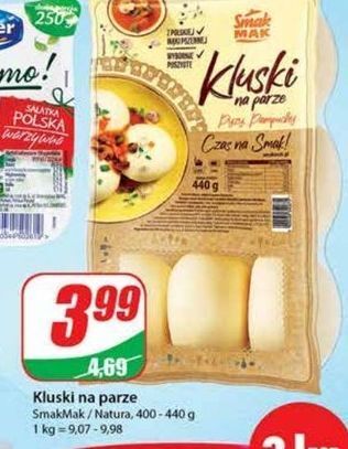 Dino Kluski na parze pyzy pampuchy smak mak oferta