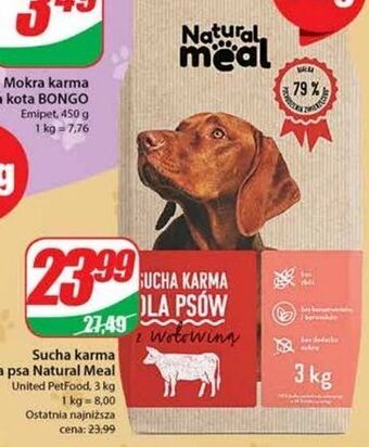 Dino Karma dla psa z wołowina natural meal oferta