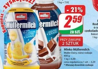 Dino Napój mleczny czekoladowy mullermilch oferta