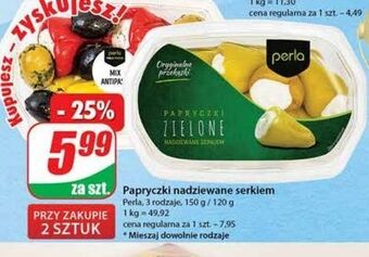 Dino Papryczki nadziewane serkiem zielone perla antipasti oferta