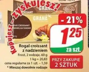 Dino Croissant z nadzieniem waniliowo-kakaowym grana natura oferta