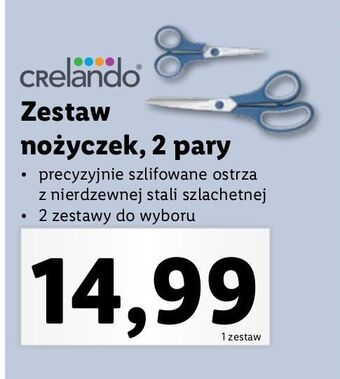 Lidl Nożyczki crelando oferta