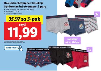 Lidl Bokserki chłopięce 122-176 cm oferta