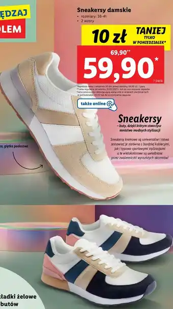 Lidl Sneakersy damskie 36-41 oferta