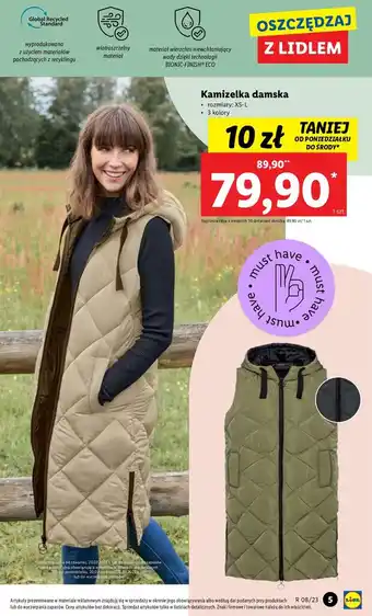 Lidl Kamizelka damska esmara oferta
