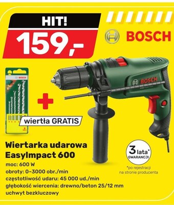 Bricomarche Wiertarka udarowa bosch oferta