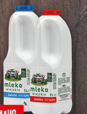 Społem Piątnica mleko wiejskie świeże 3,2% 1 l oferta