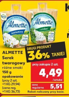 Kaufland Serek śmietankowy hochland almette oferta