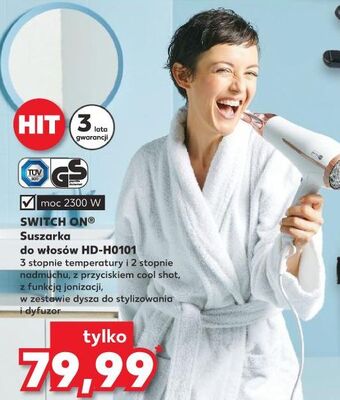 Kaufland Suszarka do włosów hd-h0101 switch on oferta