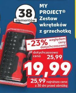 Kaufland Zestaw wkrętaków z grzechotką k-classic myproject oferta