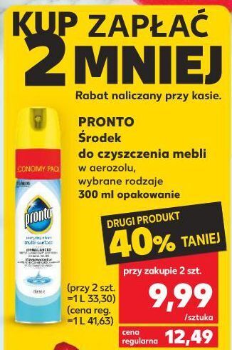 Kaufland Spray przeciw kurzowi classic pronto multi surface oferta