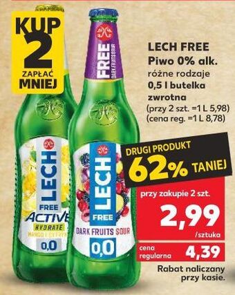 Kaufland Piwo lech free active hydrate mango i cytryna oferta
