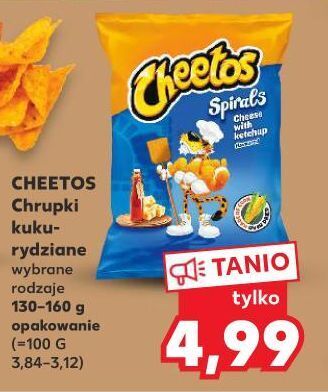 Kaufland Chrupki spirals ser z ketchupem cheetos oferta