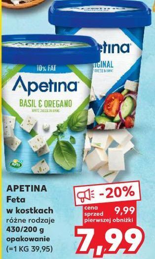 Kaufland Ser feta z bazylią i oregano arla apetina oferta