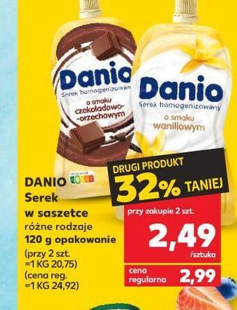 Kaufland Serek wanilia saszetka danone danio oferta
