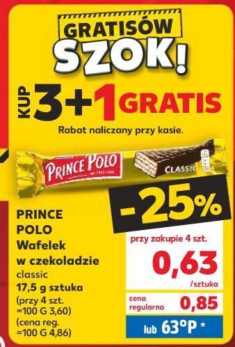 Kaufland Wafelek classic prince polo oferta