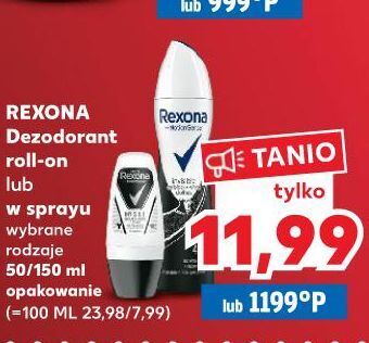 Kaufland Antyperspirant black + white rexona invisible oferta