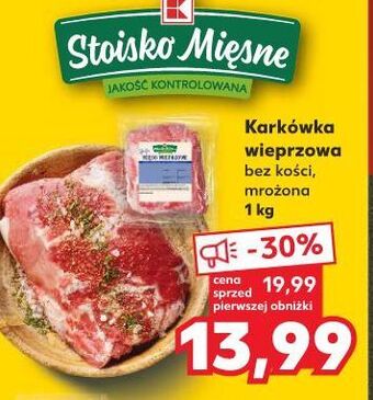 Kaufland Karkówka wieprzowa bez kości stoisko mięsne oferta