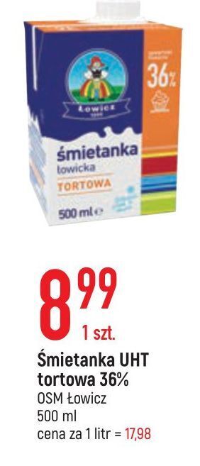 E.Leclerc Śmietanka uht 36 % łowicz 1906 łowicka oferta