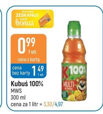 E.Leclerc Sok multiwitamina kubuś 100% oferta