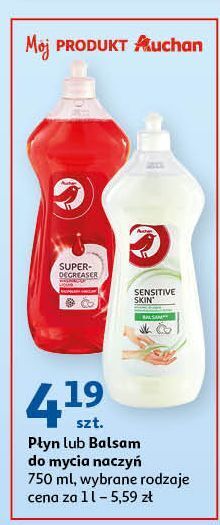 Auchan Płyn do mycia naczyń sensitive auchan oferta