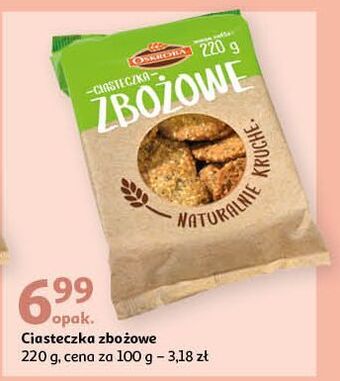 Auchan Ciasteczka zbożowe oskroba oferta