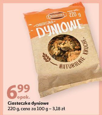 Auchan Ciasteczka dyniowe oskroba oferta