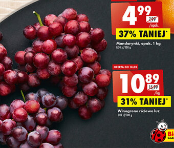 Biedronka Winogrono różowe 1kg oferta