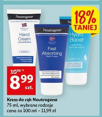 Auchan Krem do rąk szybko wchłaniający się neutrogena formuła norweska oferta